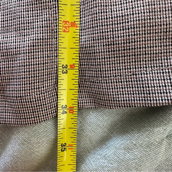 Zara Plaid Long Sleeve Mini Dress Academia Fall Preppy Size L NWT - Picture 7 of 8